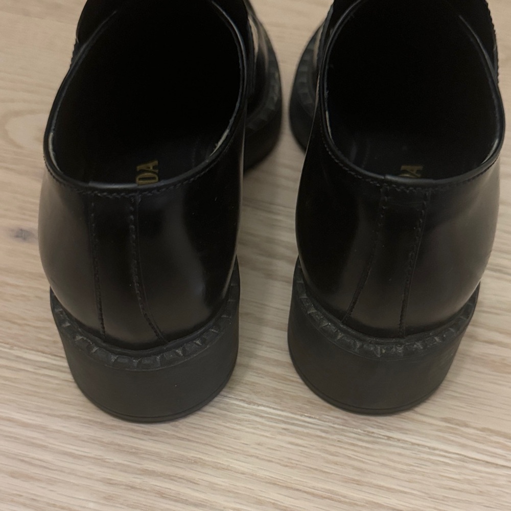 Prada Women's Classic Black Slip-On Loafers - Picture 3 of 5